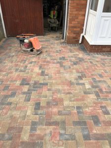 Driveway Paving With Dropped Kerb