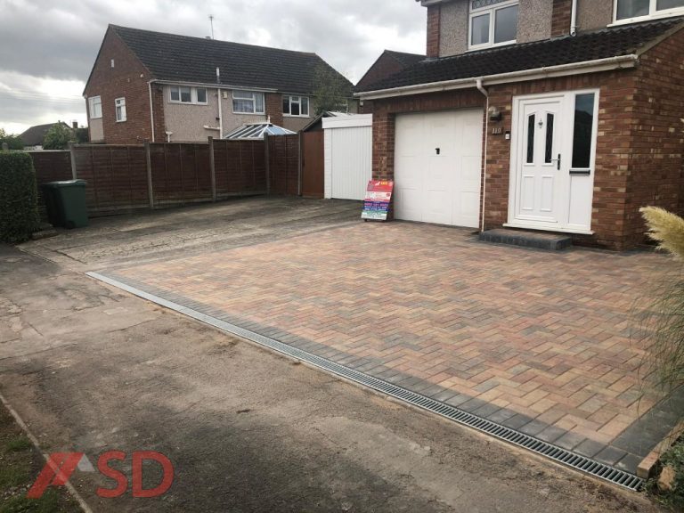 New Drive Installation With Block Paving