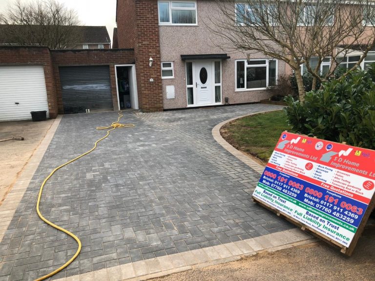 Charcoal Block Paving Driveway Installed in Yate, Bristol