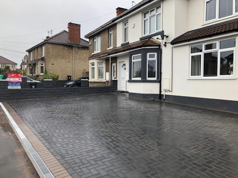 Charcoal Block Paving Driveway in Bristol City