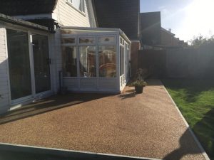 Gold Chip Resin Driveway