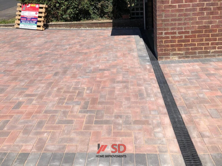 Brindle and Charcoal Block Paved Driveway in Thornbury, Bristol