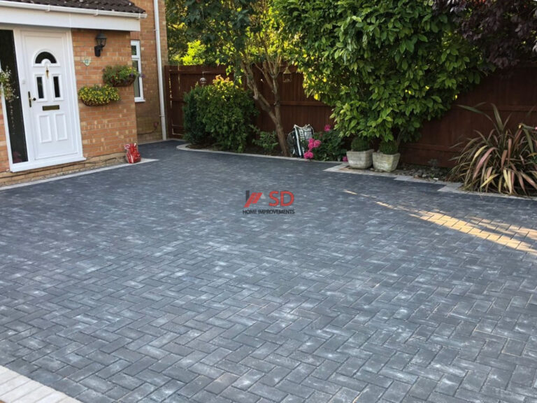 Charcoal Block Paved Driveway in Downend, Bristol