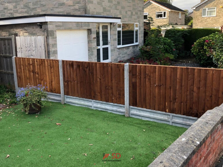New Fence with Concrete Posts and Gravel Boards in Downend, Bristol