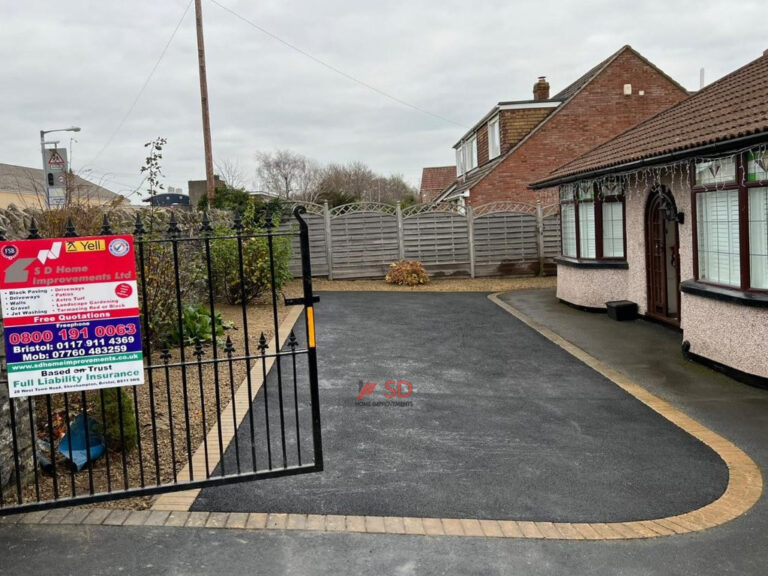 New Tarmac Driveway with Paved Edge in Bedminster, Bristol