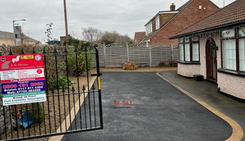 New Tarmac Driveway with Paved Edge in Bedminster, Bristol