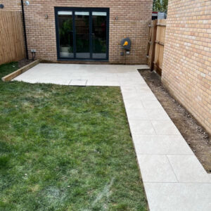 Porcelain Tiled Patio in Bath