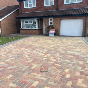 Driveway with Autumn Mix Paving in Longwell Green, Bristol