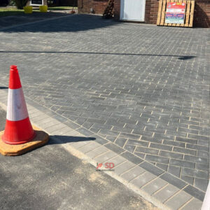 Charcoal Block Paving Driveway with Drainage in Stoke Gifford, Bristol