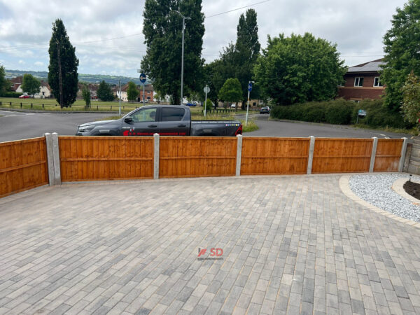 Block Paving Driveway With Drop Kerb, Fencing & Drainage In Knowle, Bristol (3)