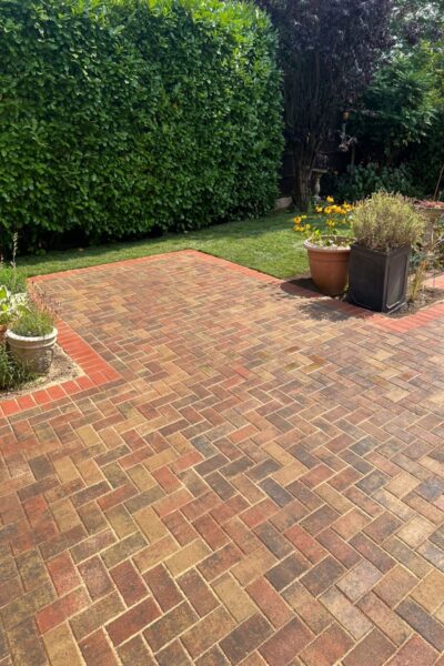 Block Paving Patio With New Turf In Longwell Green, Bristol (12)