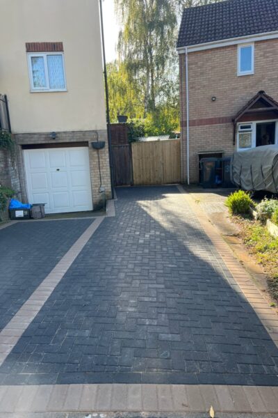 Charcoal Block Paving Driveway In Stoke Gifford, Bristol (3)