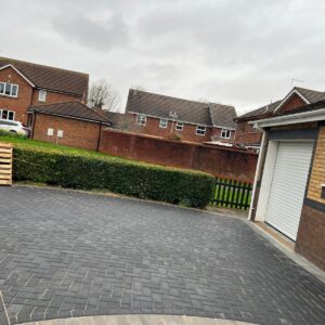 Charcoal Block Paved Driveway in Portishead, Bristol