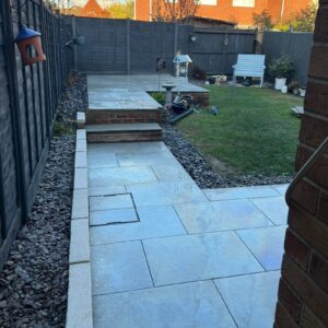 Raised Patio with Steps in Longwell Green, Bristol