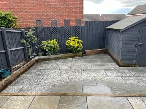 Indian Sandstone Patio In Bradley Stoke, South Gloucestershire (4)
